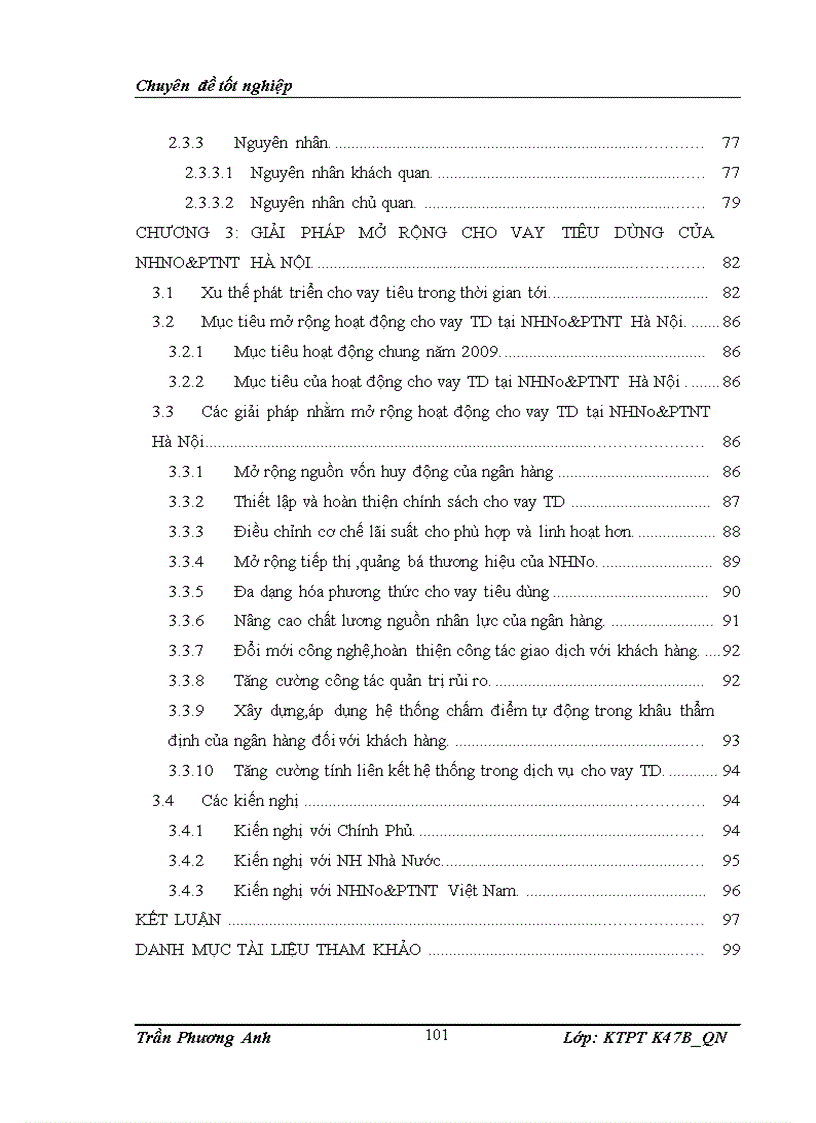 image for page Giải pháp mở rộng hình thức cho vay tiêu dùng tại chi nhánh Ngân hàng nông nghiệp và phát triển nông thôn Hà Nội 1