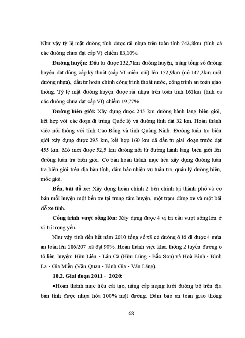 image for page Thực trạng quy hoạch phát triển GTVT tỉnh Lạng Sơn giai đoạn 2006 2010 và định hướng quy hoạch phát triển GTVT tỉnh Lạng Sơn đến năm 2020