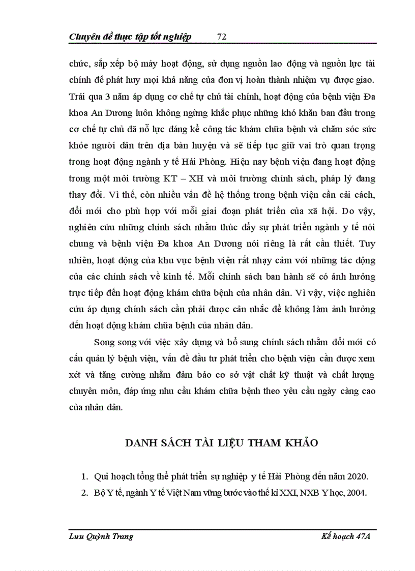 image for page Nâng cao năng lực quản lý của Bệnh viện Đa khoa An Dương trong cơ chế tự chủ tài chính