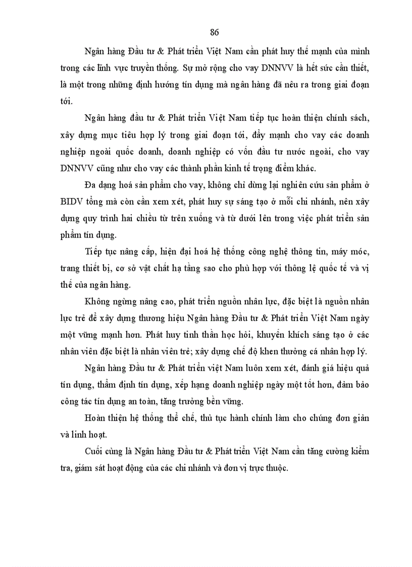 image for page Mở rộng cho vay đối với doanh nghiệp nhỏ và vừa tại Ngân hàng Đầu tư Phát triển Việt Nam chi nhánh Quang Trung 1