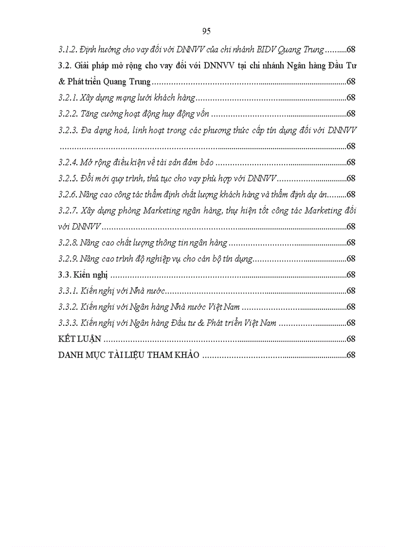 image for page Mở rộng cho vay đối với doanh nghiệp nhỏ và vừa tại Ngân hàng Đầu tư Phát triển Việt Nam chi nhánh Quang Trung 1
