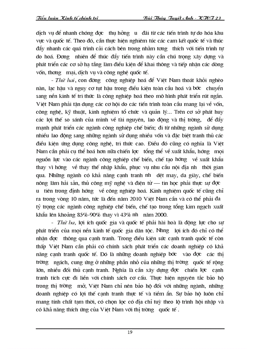 image for page Những cơ hội và thách thức và thách thức của toàn cầu hóa kinh tế với vấn đề hội nhập kinh tế quốc tế ở nước ta hiện nay