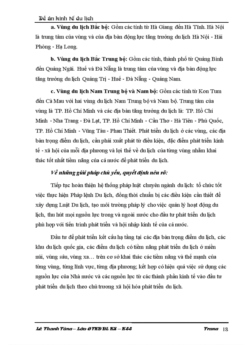 image for page Vai trò của Tổng Cục Du Lịch đối với chiến lược phát triển du lịch Việt Nam