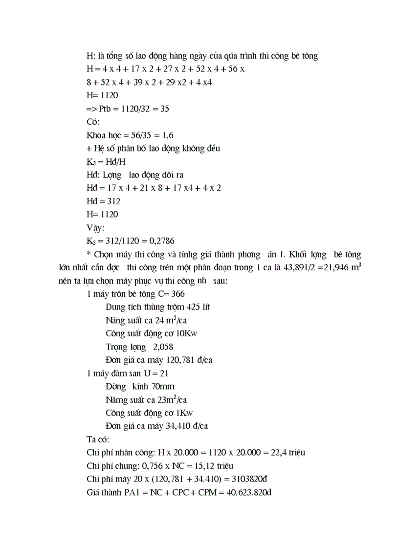 image for page Tổ chức thi công công tác bê tông cốt thép móng