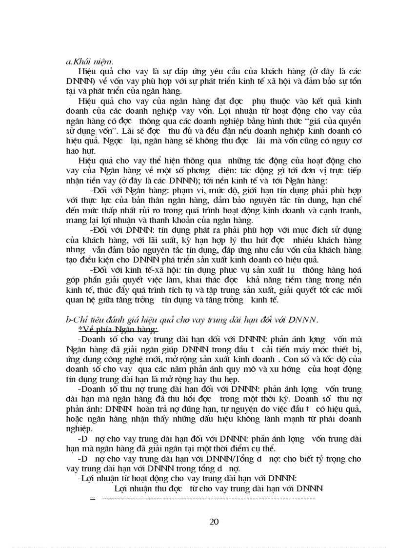 image for page Giải pháp nâng cao hiệu quả cho vay trung dài hạn đối với DNNN tại NHNo PTNT Cầu Giấy