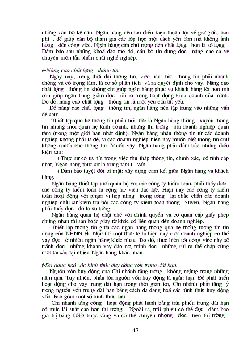 image for page Giải pháp nâng cao hiệu quả cho vay trung dài hạn đối với DNNN tại NHNo PTNT Cầu Giấy