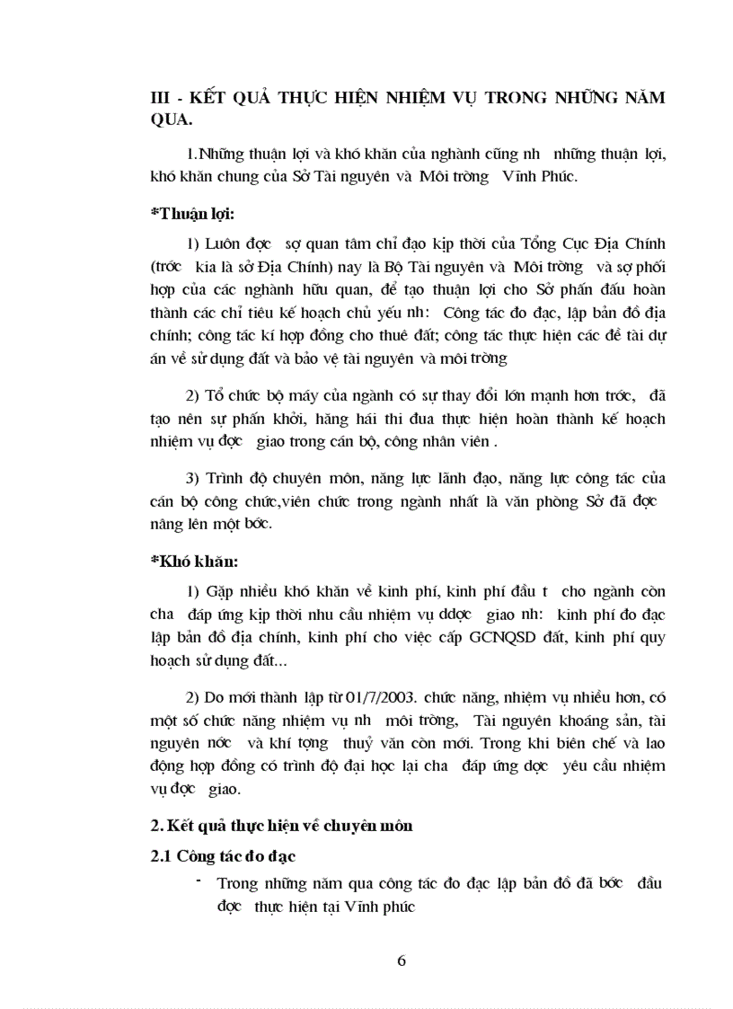 image for page Tình hình hoạt động của sở Tài nguyên và Môi trường tỉnh Vĩnh Phúc