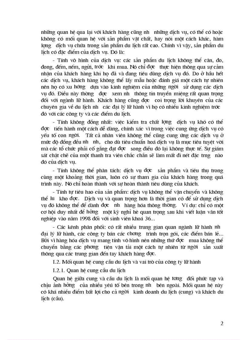 image for page Mối quan hệ cung cầu du lịch và vai trò của công ty lữ hành