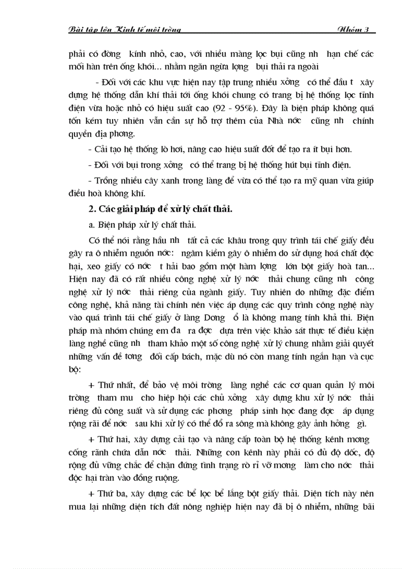 image for page Hiệu quả kinh tế môi trường trong việc tái chế giấy vụn ở làng Dương ổ Phong Khê Yên Phong Bắc Ninh