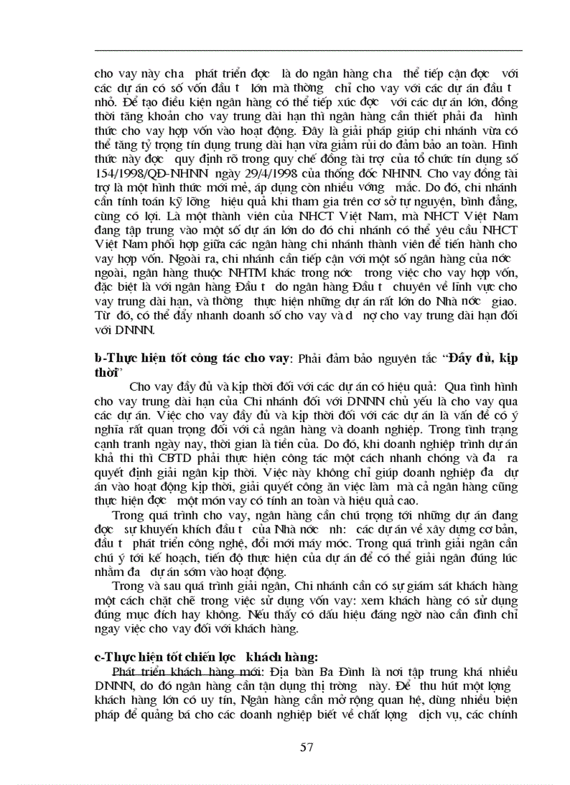 image for page Giải pháp nâng cao hiệu quả cho vay trung dài hạn đối với doanh nghiệp Nhà nước tại Chi nhánh NHCT Ba Đình