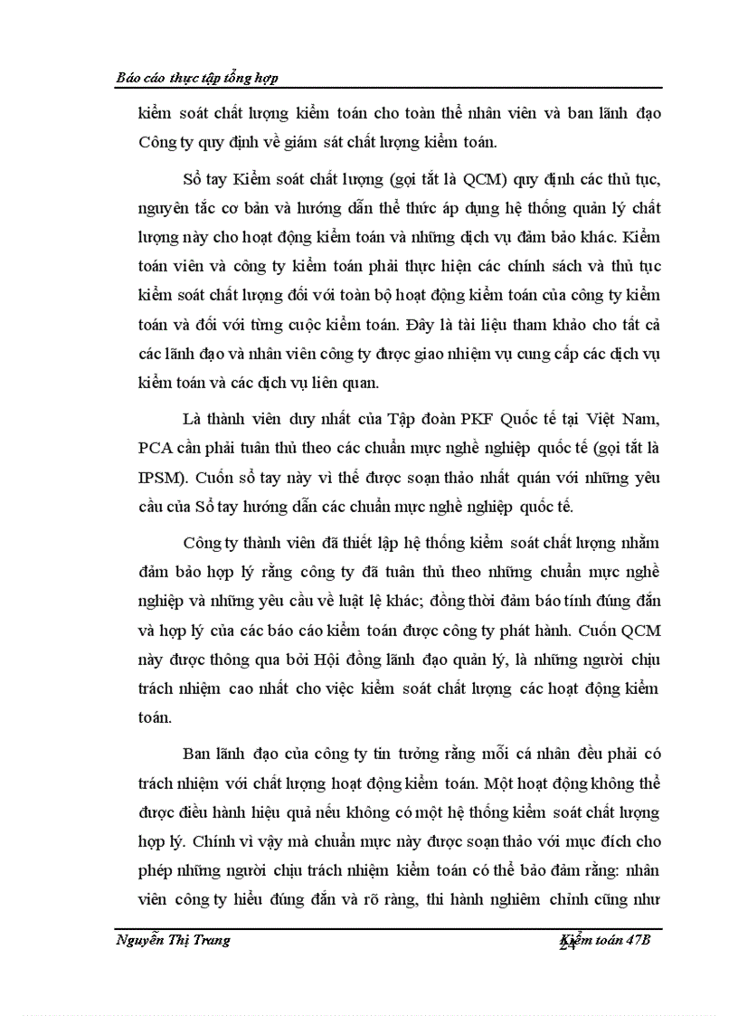 image for page Báo cáo thực tập tại Công ty TNHH Kiểm toán Phương đông ICA