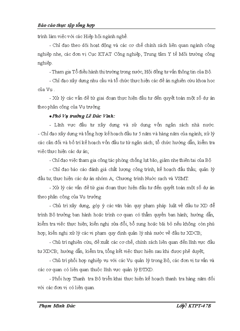 image for page Báo cáo thực tập tại Bộ Công Thương