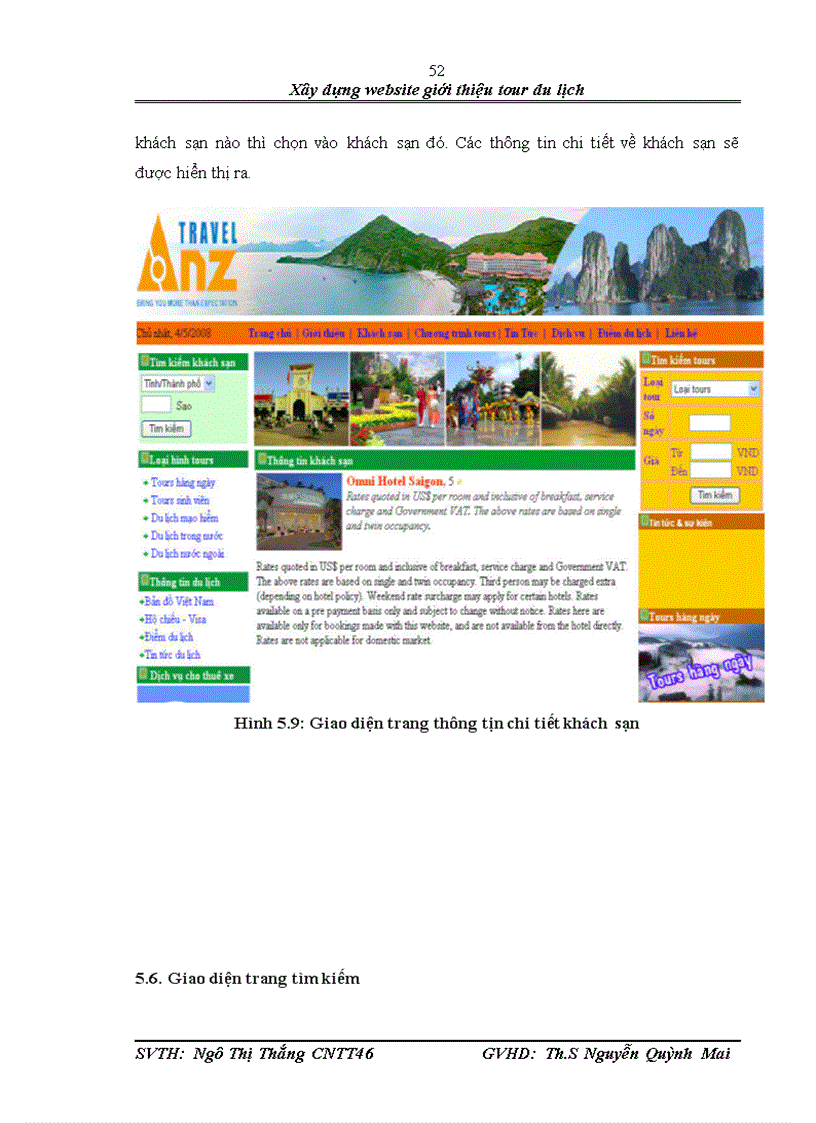 image for page Xây dựng website giới thiệu tour du lịch