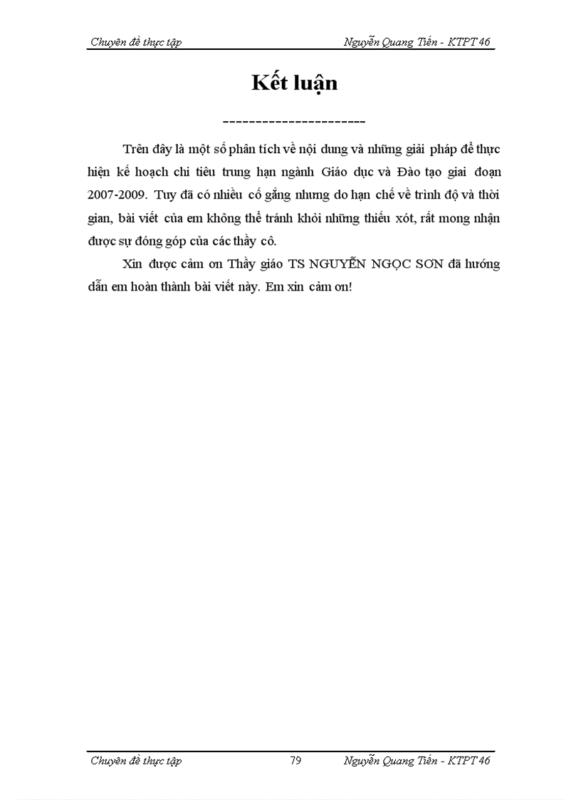 image for page Quy trình Xây dựng và Nội dung Kế hoạch chi tiêu trung hạn ngành Giáo dục và Đào tạo giai đoạn 2007 2009 1