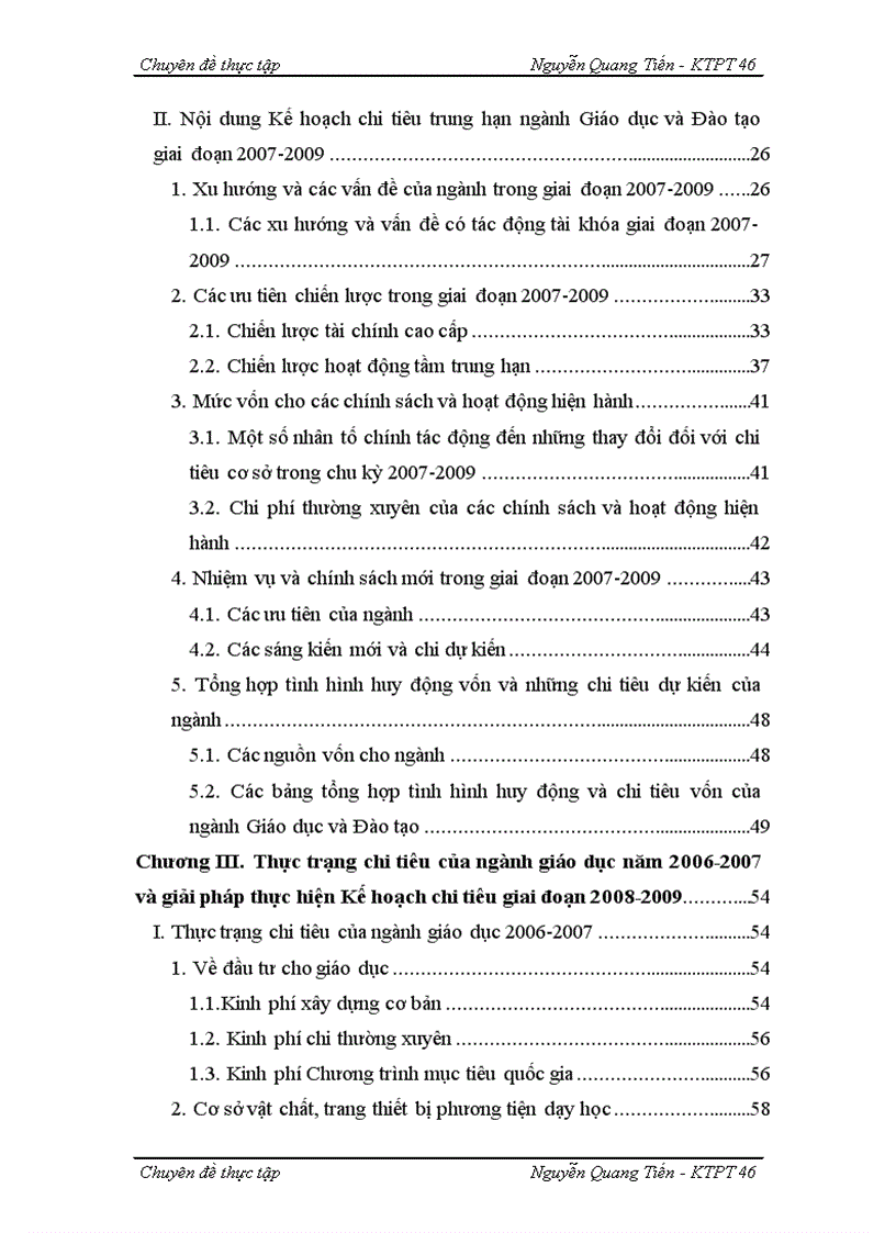 image for page Quy trình Xây dựng và Nội dung Kế hoạch chi tiêu trung hạn ngành Giáo dục và Đào tạo giai đoạn 2007 2009 1