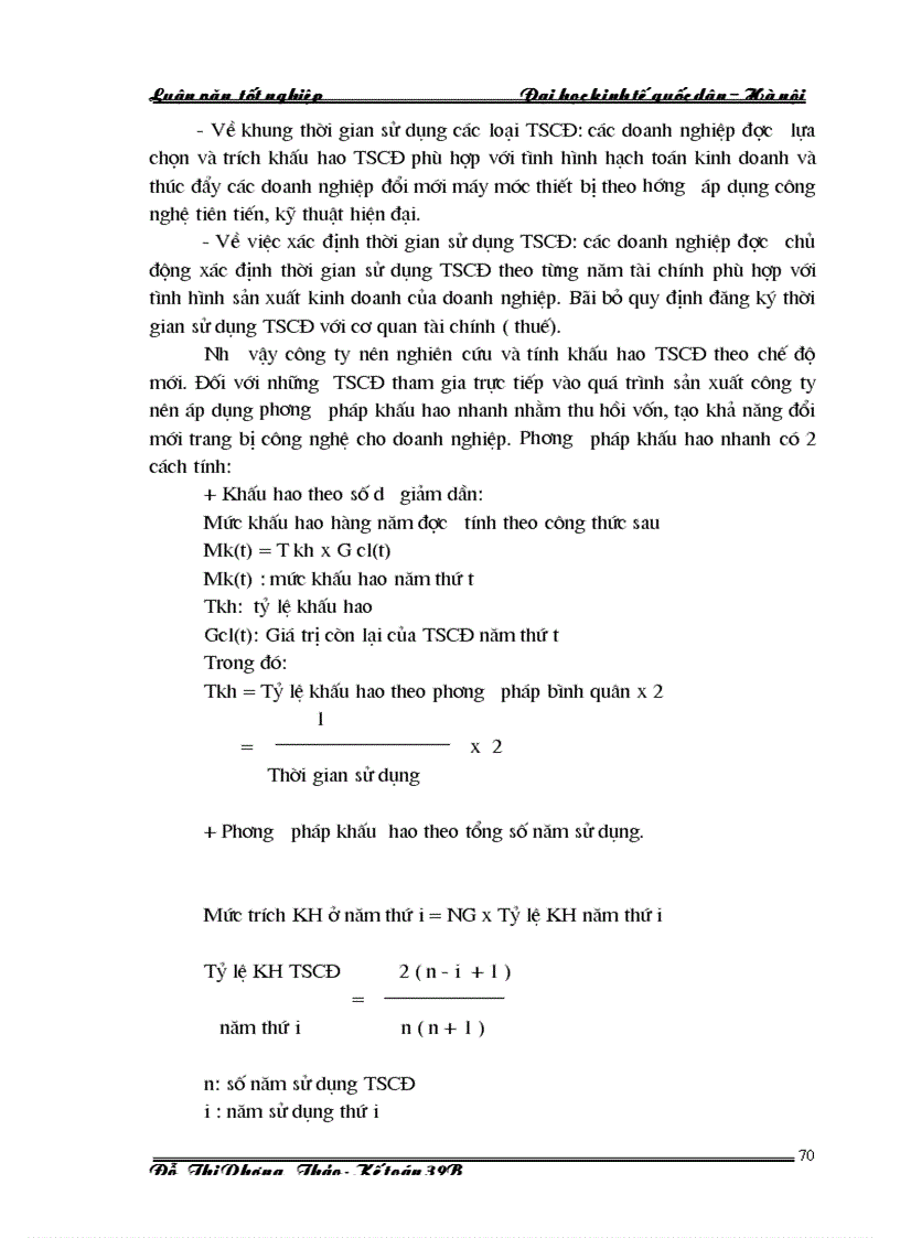 image for page Hạch toán TSCĐ với việc nâng cao hiệu quả sử dụng TSCĐ tại công ty thực phẩm Miền Bắc