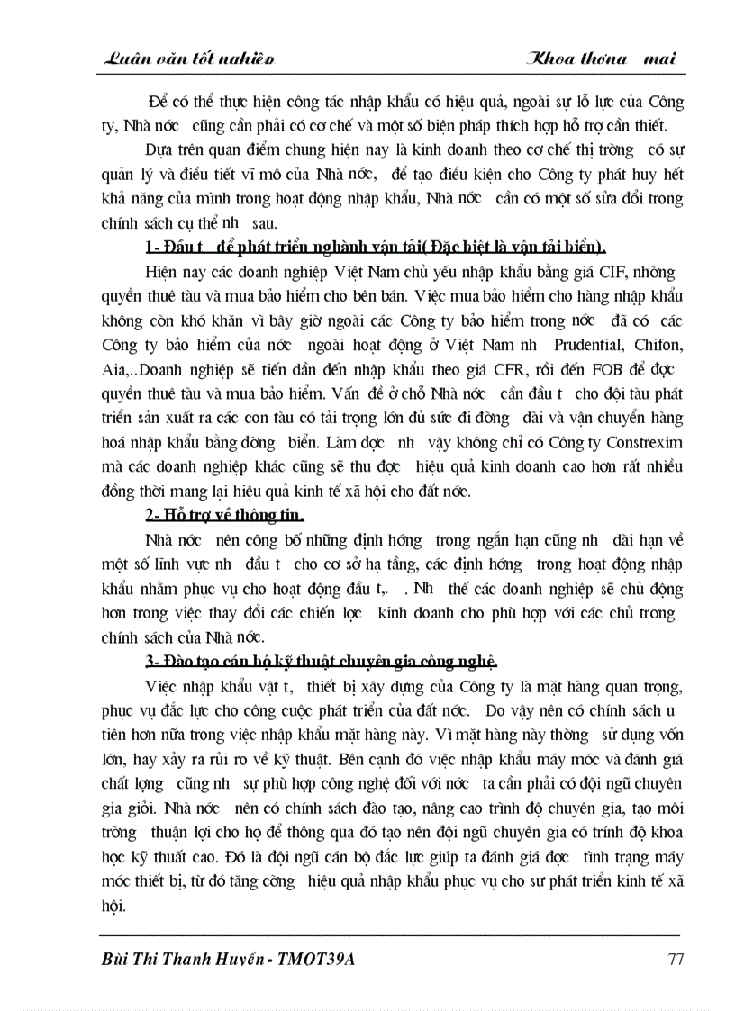 image for page Biện pháp chủ yếu nhằm hoàn thiện hoạt động nhập khẩu ở công ty xây lắp xuất nhập khẩu vật liệu và kỹ thuật xây dựng CONSTREXIM