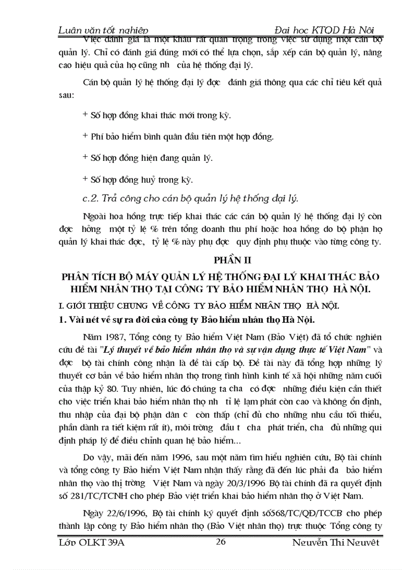 image for page Hoàn thiện bộ máy quản lý hệ thống Đại lý khai thác bảo hiểm nhân thọ tại công ty Bảo hiểm nhân thọ Hà Nội