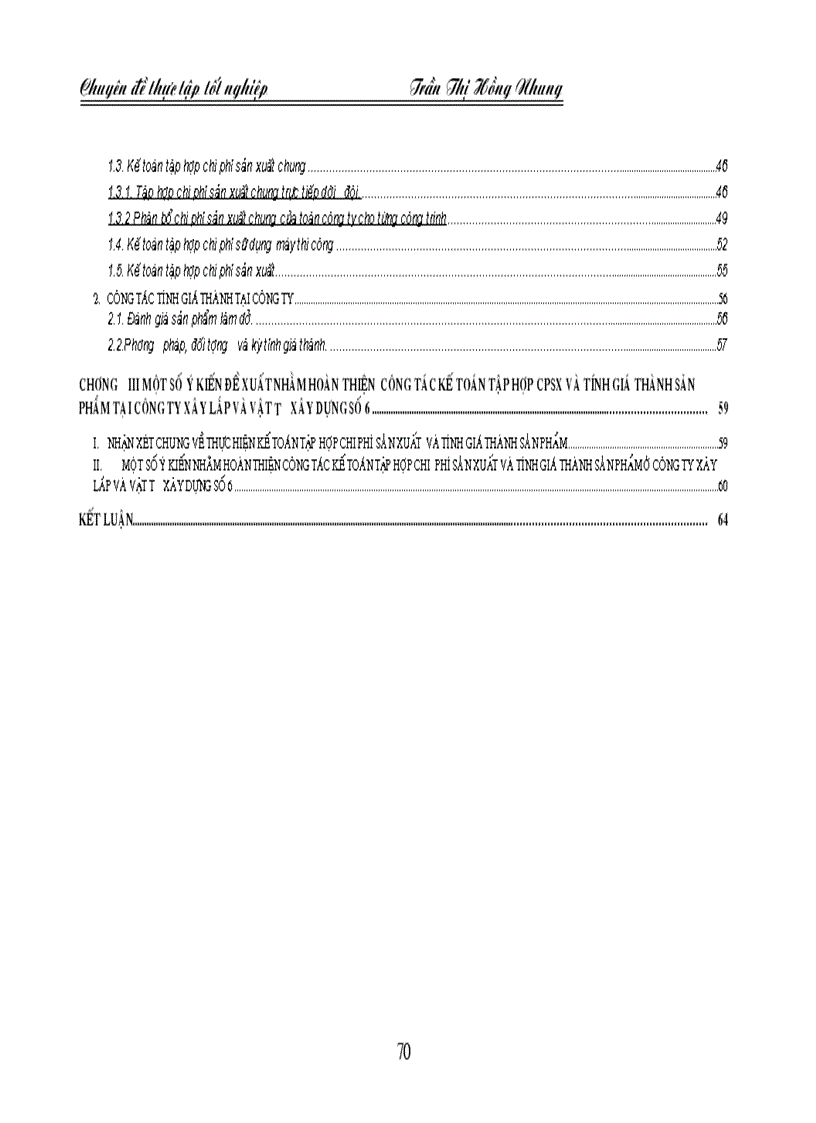 image for page Tổ chức kế toán tập hợp chi phí sản xuất và tính giá thành sản phẩm tại Công ty Xây lắp và Vật tư xây dụng số 6