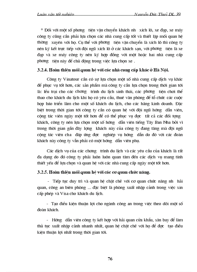 image for page Quan hệ với các nhà cung cấp ở Hà Nội của công ty điều hành hướng dẫn du lịch Vinatour thực trạng và giải pháp