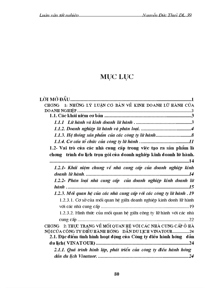 image for page Quan hệ với các nhà cung cấp ở Hà Nội của công ty điều hành hướng dẫn du lịch Vinatour thực trạng và giải pháp
