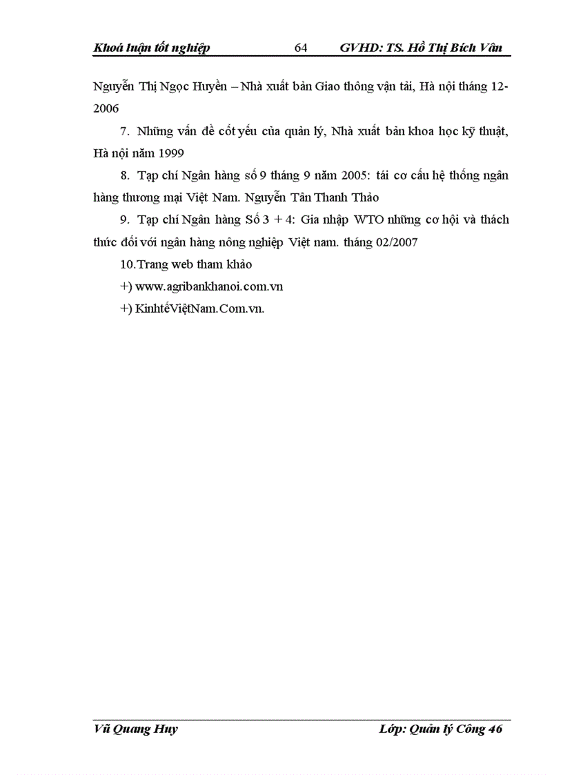 image for page Một số vấn đề hoàn thiện cơ cấu tổ chức quản lý của Ngân hàng nông nghiệp và phát triển nông thôn Chi nhánh Nam Hà Nội