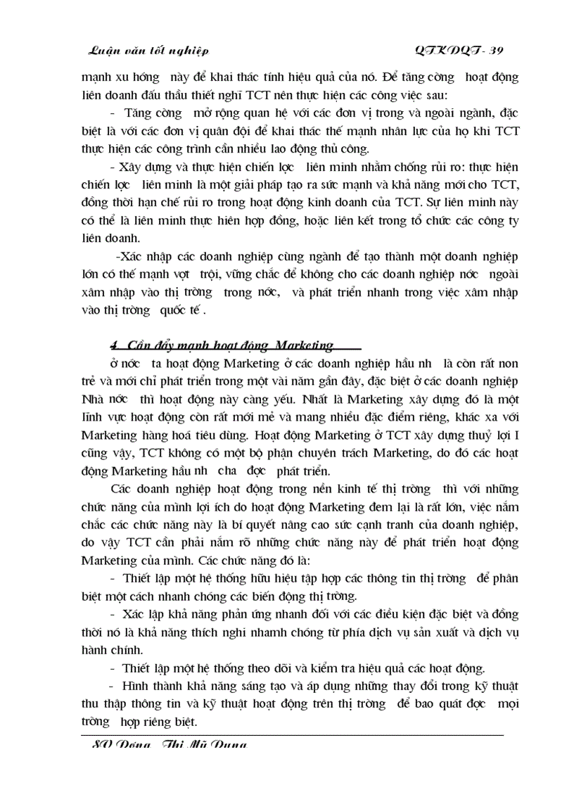 image for page Một số giải pháp nhằm tăng khả năng thắng thầu xây dựng quốc tế ở Tổng công ty Xây dựng Thuỷ lợi I