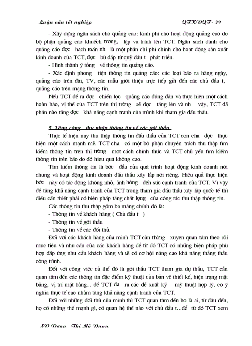 image for page Một số giải pháp nhằm tăng khả năng thắng thầu xây dựng quốc tế ở Tổng công ty Xây dựng Thuỷ lợi I