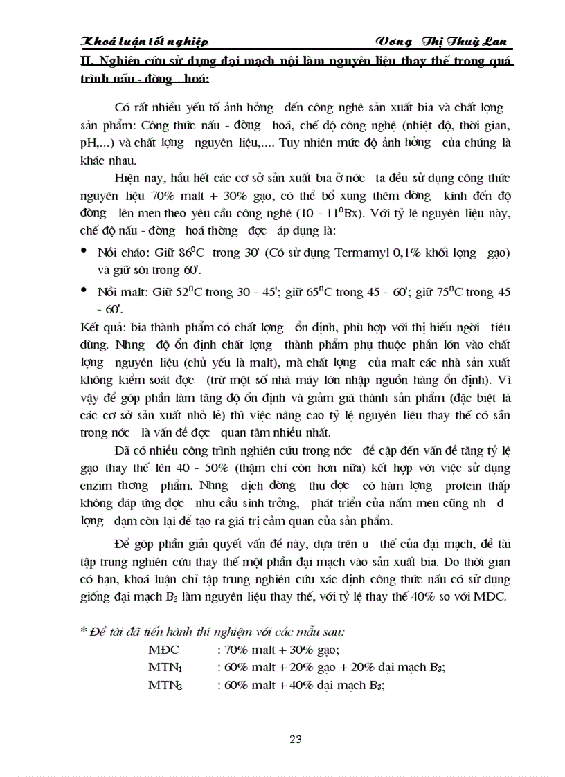 image for page Nghiên cứu đặc tính của đại mạch trồng trong nước và sử dụng đại mạch làm nguyên liệu thay thế trong công nghệ sản xuất bia
