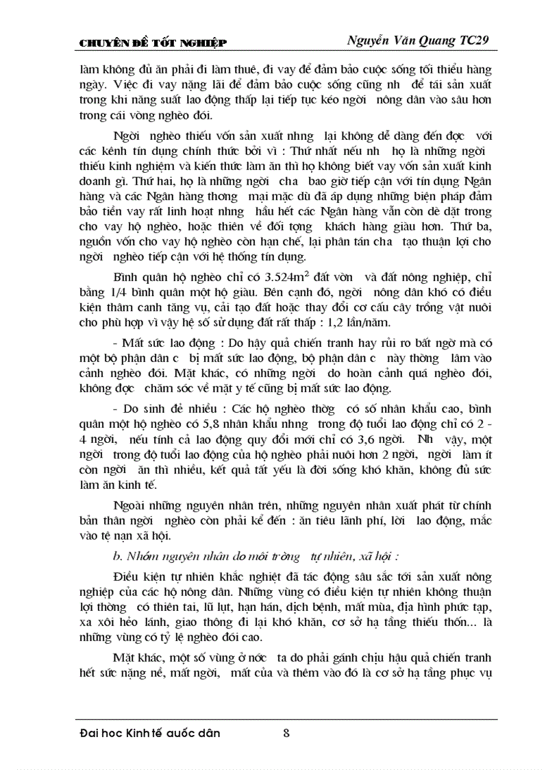 image for page Một số giải pháp nhằm nâng cao chất lượng tín dụng đối với hộ nghèo thiếu vốn sản xuất tại Chi nhánh Ngân hàng nông nghiệp và phát triển nông thôn huyện Đông Triều