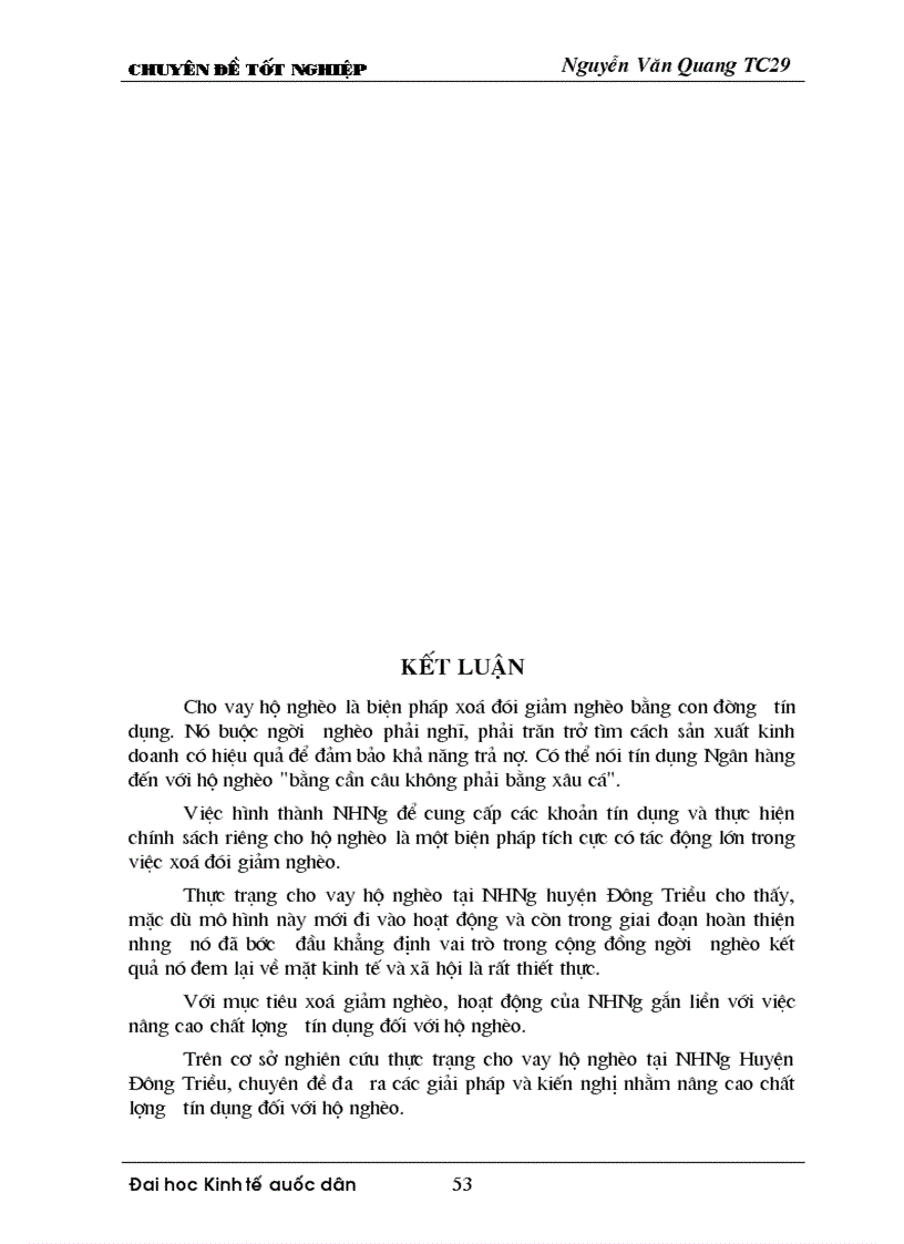 image for page Một số giải pháp nhằm nâng cao chất lượng tín dụng đối với hộ nghèo thiếu vốn sản xuất tại Chi nhánh Ngân hàng nông nghiệp và phát triển nông thôn huyện Đông Triều