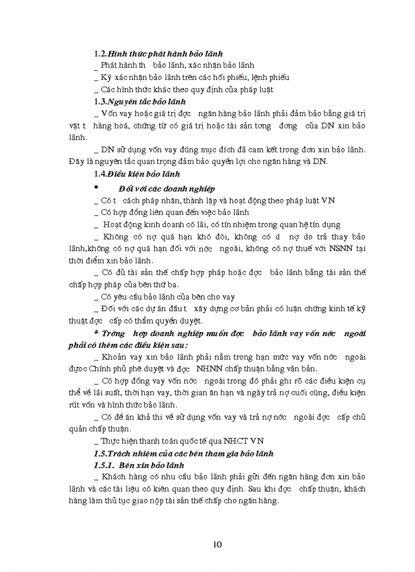 image for page Thực trạng hoạt động bảo lãnh Tại ngân hàng công thương khu vực đống đa