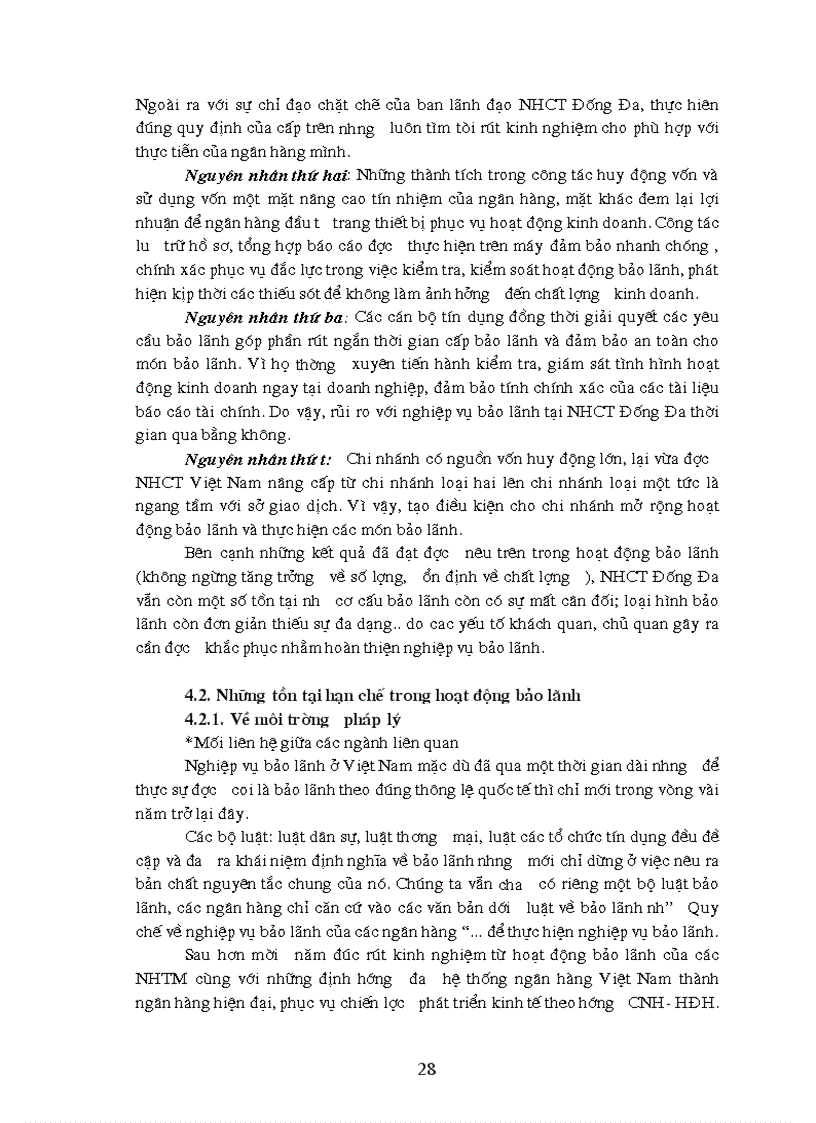 image for page Thực trạng hoạt động bảo lãnh Tại ngân hàng công thương khu vực đống đa