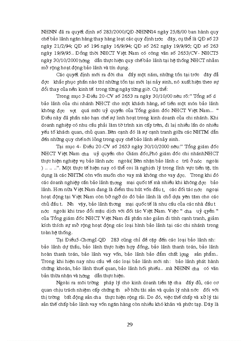 image for page Thực trạng hoạt động bảo lãnh Tại ngân hàng công thương khu vực đống đa
