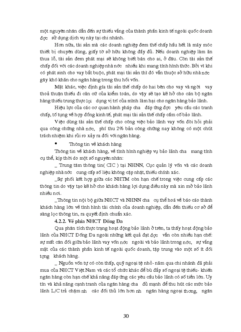 image for page Thực trạng hoạt động bảo lãnh Tại ngân hàng công thương khu vực đống đa