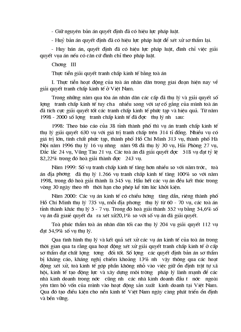 image for page Thực tiễn giải quyết tranh chấp kinh tế bằng toà án