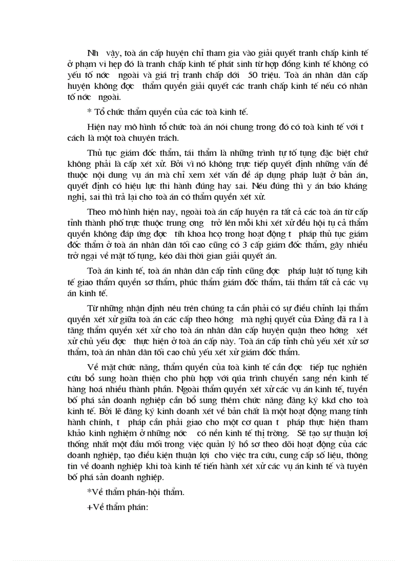 image for page Thực tiễn giải quyết tranh chấp kinh tế bằng toà án