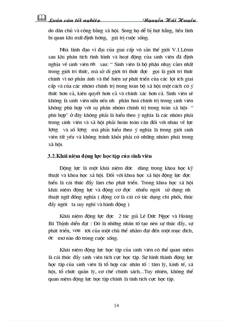 image for page Động lực học tập của sinh viên ở một số trường đại học cao đẳng Hà Nội hiện nay
