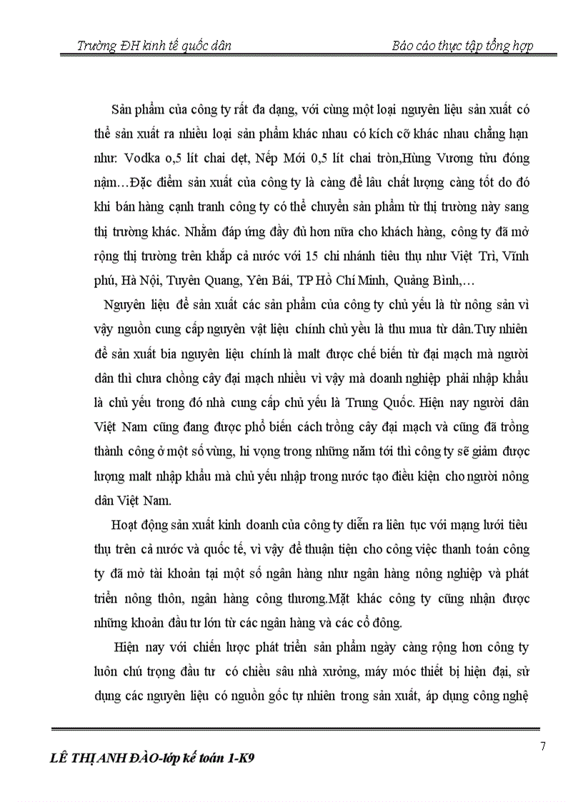 image for page Một số đánh giá khái quát về tình hình tổ chức hạch toán kế toán tại công ty cổ phần bia rượu Sài Gòn Đồng Xuân 1