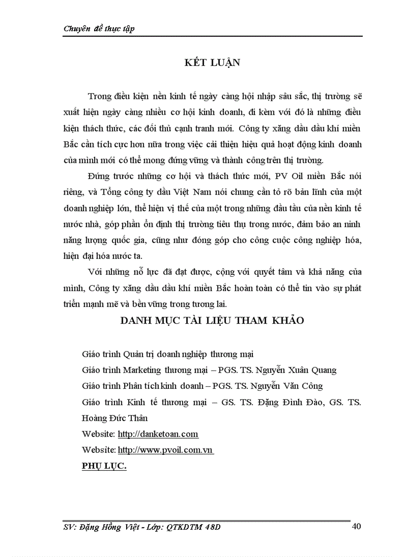 image for page Một số giải pháp nâng cao hiệu quả kinh doanh của Công ty xăng dầu dầu khí miền Bắc Tổng công ty dầu Việt Nam 1