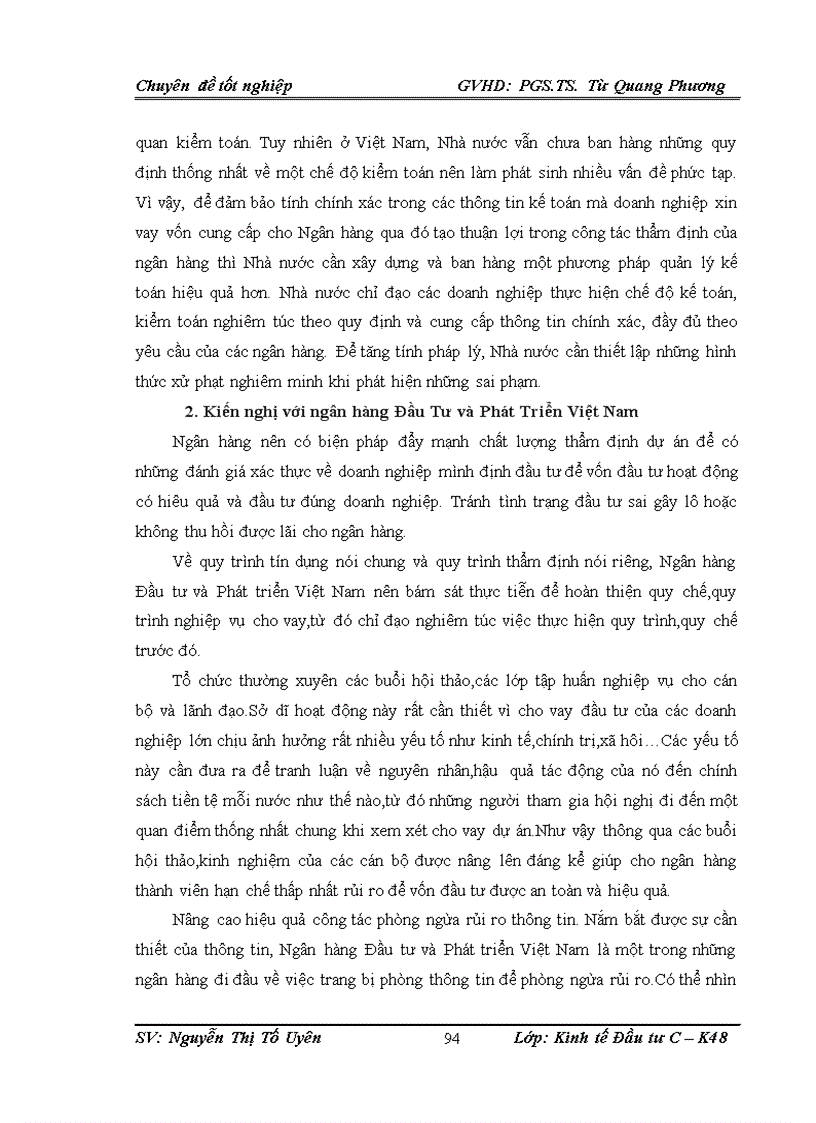 image for page Công tác thẩm định dự án vay vốn đầu tư của doanh nghiệp lớn tại ngân hàng Đầu Tư và Phát Triển chi nhánh Đông Đô
