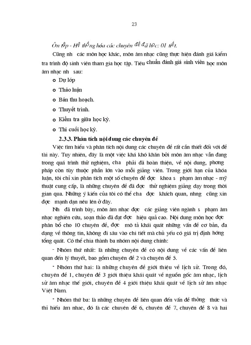 image for page Môn âm nhạc trong chương trình đào tạo tín chỉ của Trường Đại học sư phạm Hà Nội 1