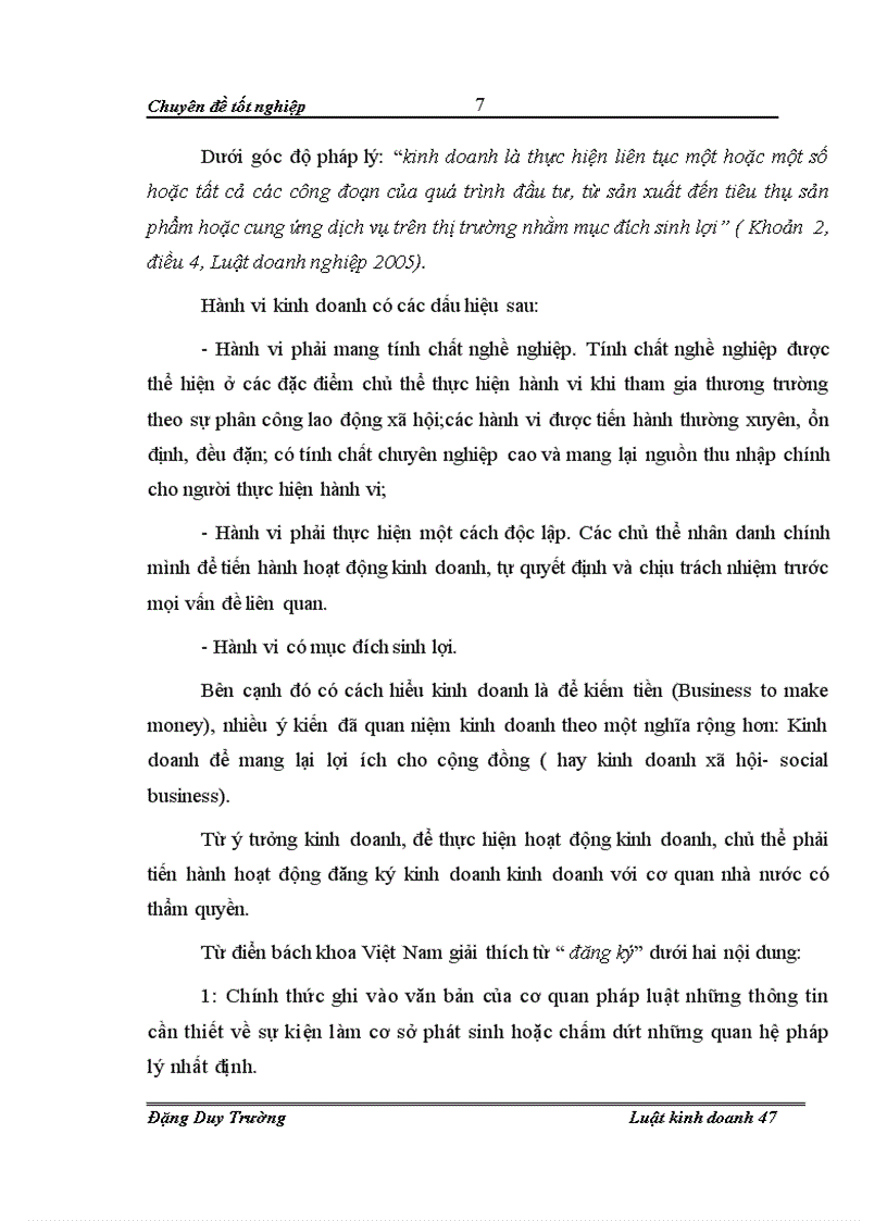 image for page Chế độ pháp lý về đăng ký kinh doanh đối với các loại hình doanh nghiệp theo quy định của Luật doanh nghiệp 2005 Thực tiễn áp dụng trên địa bàn tỉnh Điện Biên