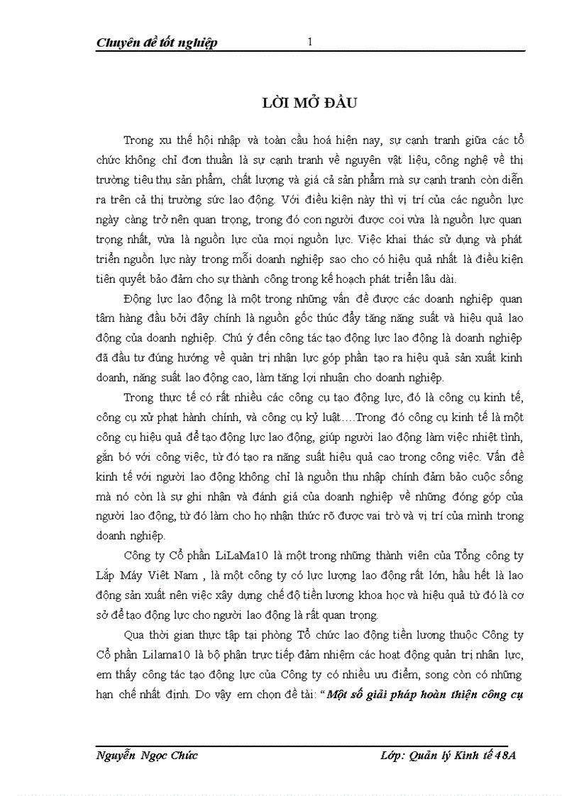 image for page Một số giải pháp hoàn thiện công cụ kinh tế nhằm nâng cao động lực làm việc cho người lao động tại Công ty Cổ phần Llama 10