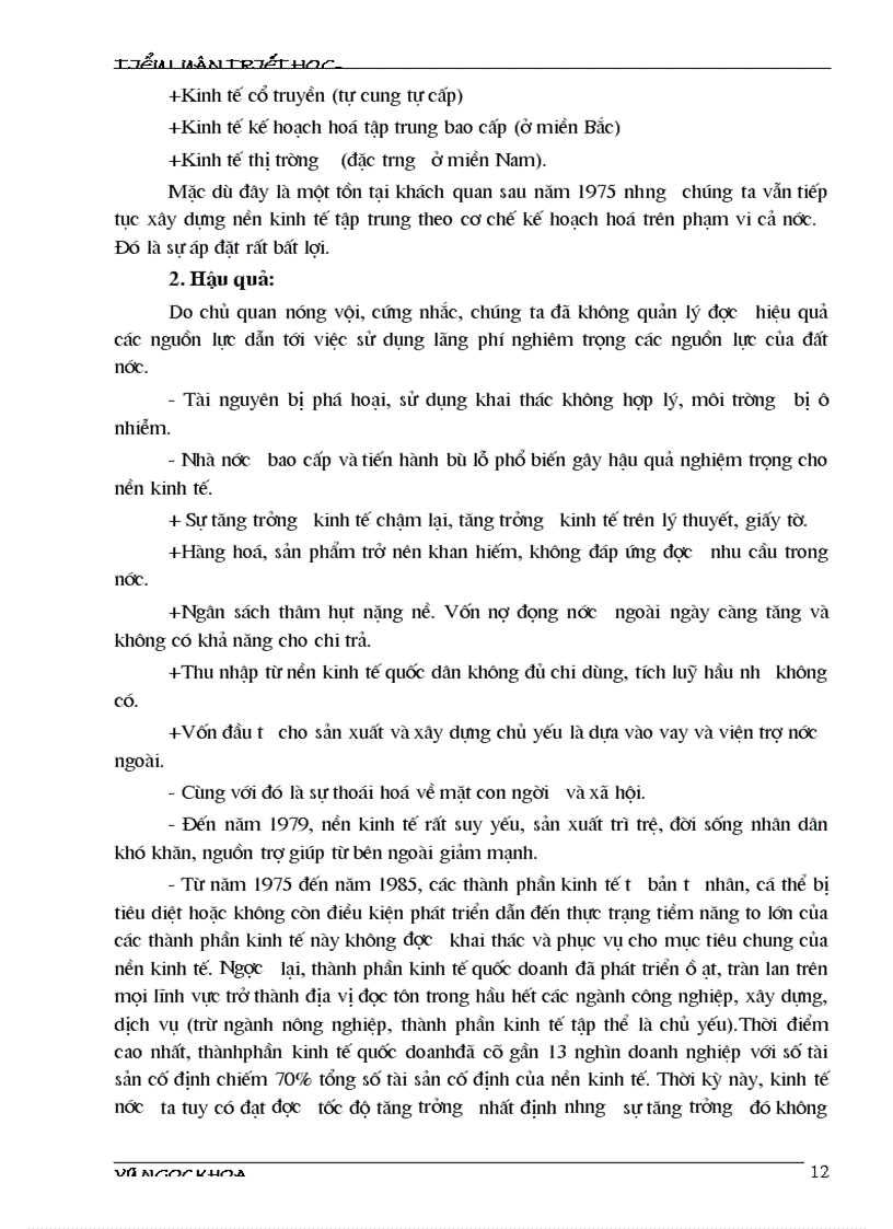 image for page Vận dụng những tư tưởng cơ bản của triết học Macxit để giải thích cho luận điểm Trong thời kỳ đổi mới chúng ta khẳng định phải đổi mới tư duy lý luận trước khi đổi mới thực tiễn