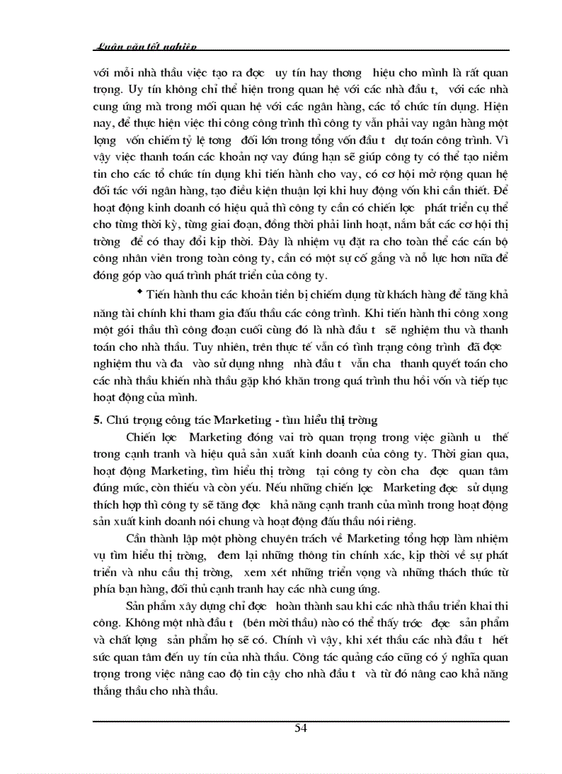 image for page Thực trạng và một số giải pháp nhằm nâng cao khả năng thắng thầu của công ty Xây dựng cấp thoát nước và hạ tầng kỹ thuật Cometco