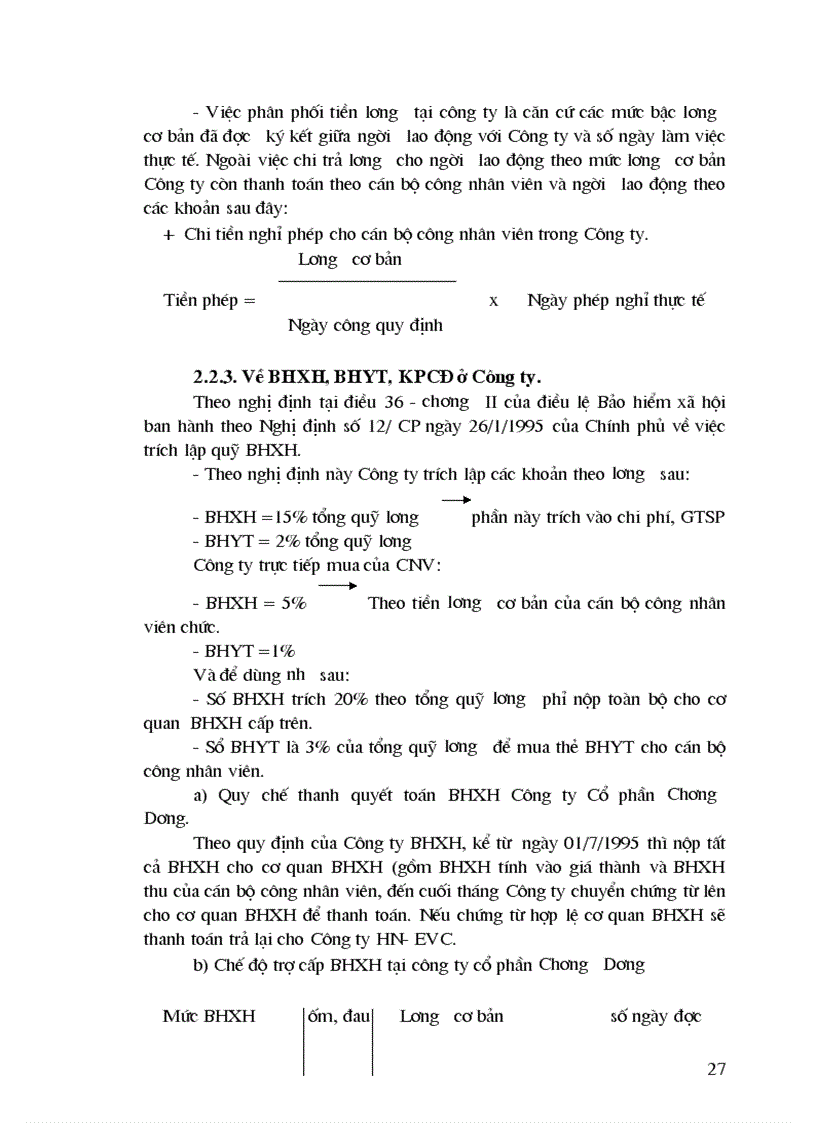 image for page Thực Trạng Hạch Toán Tiền Lương Và các khoản trích theo lương Tại Công Ty Cổ Phần Chương Dương