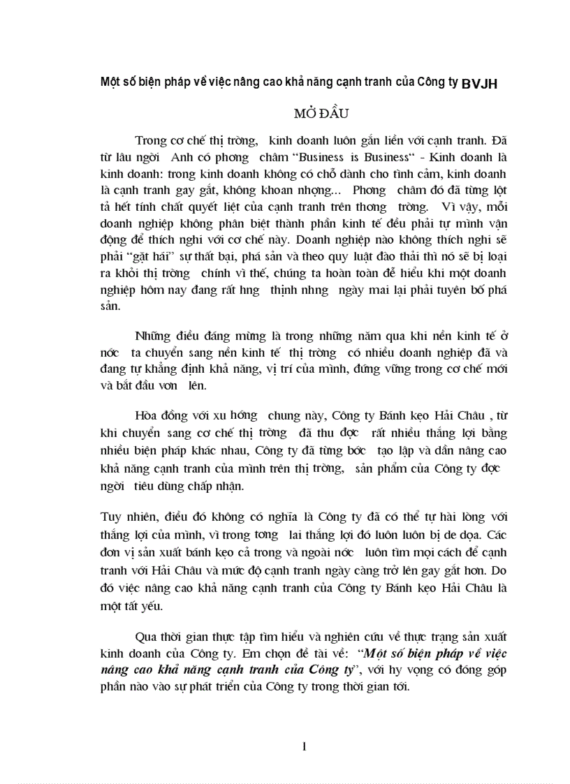 image for page Một số biện pháp về việc nâng cao khả năng cạnh tranh của Công ty