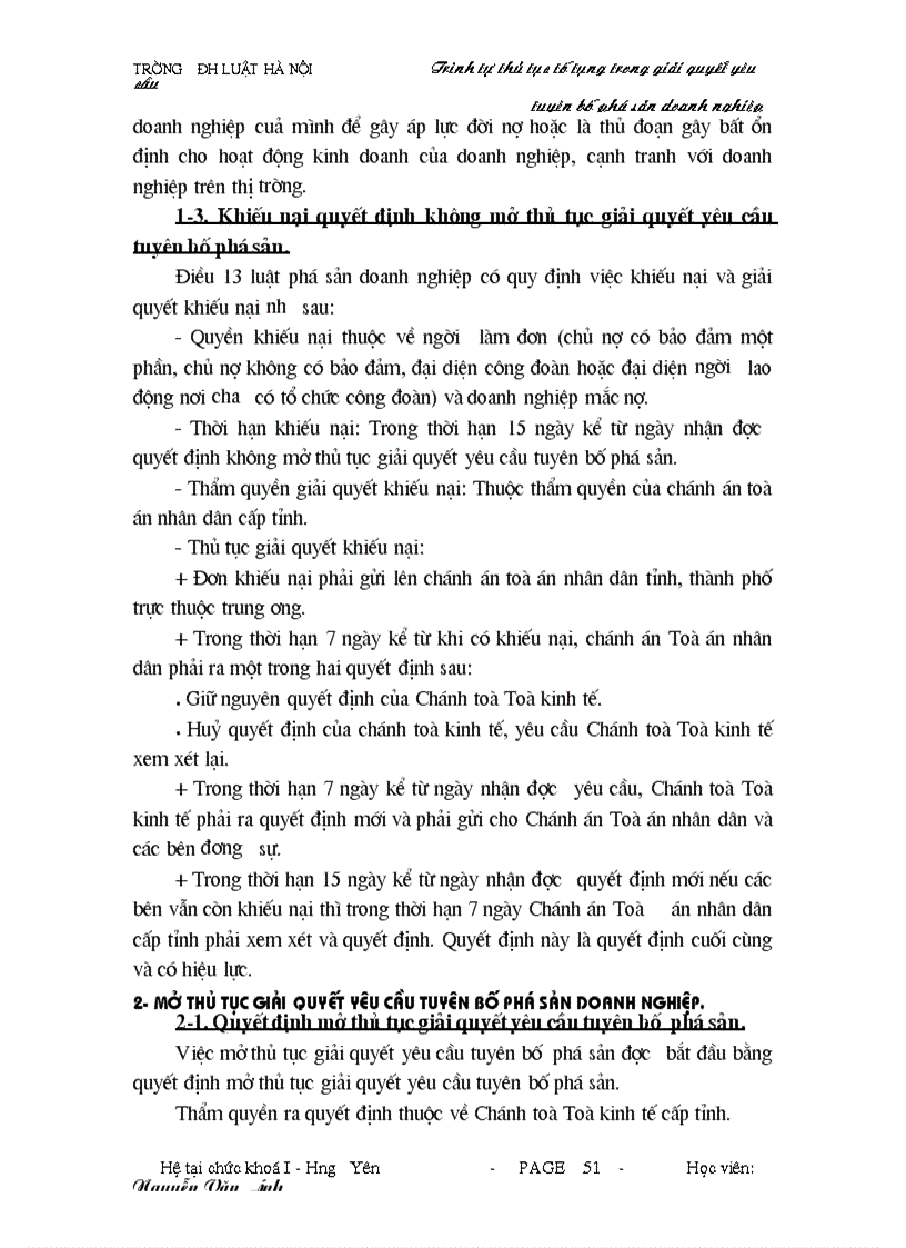 image for page Trình tự thủ tục tố tụng trong quá trình giải quyết yêu cầu tuyến bố phá sản doanh nghiệp
