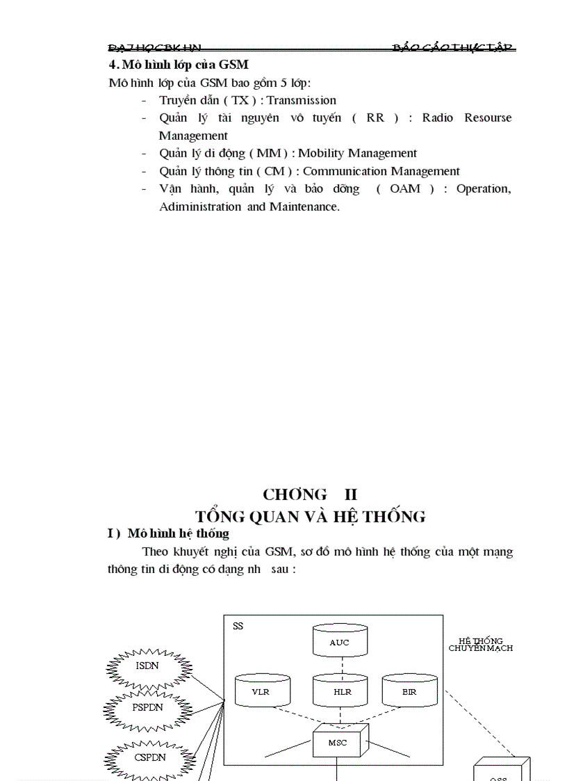 Đặc điểm của mạng thông tin di động GSM 1